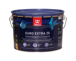 Краска Tikkurila Euro-20 цвет белый 9 л